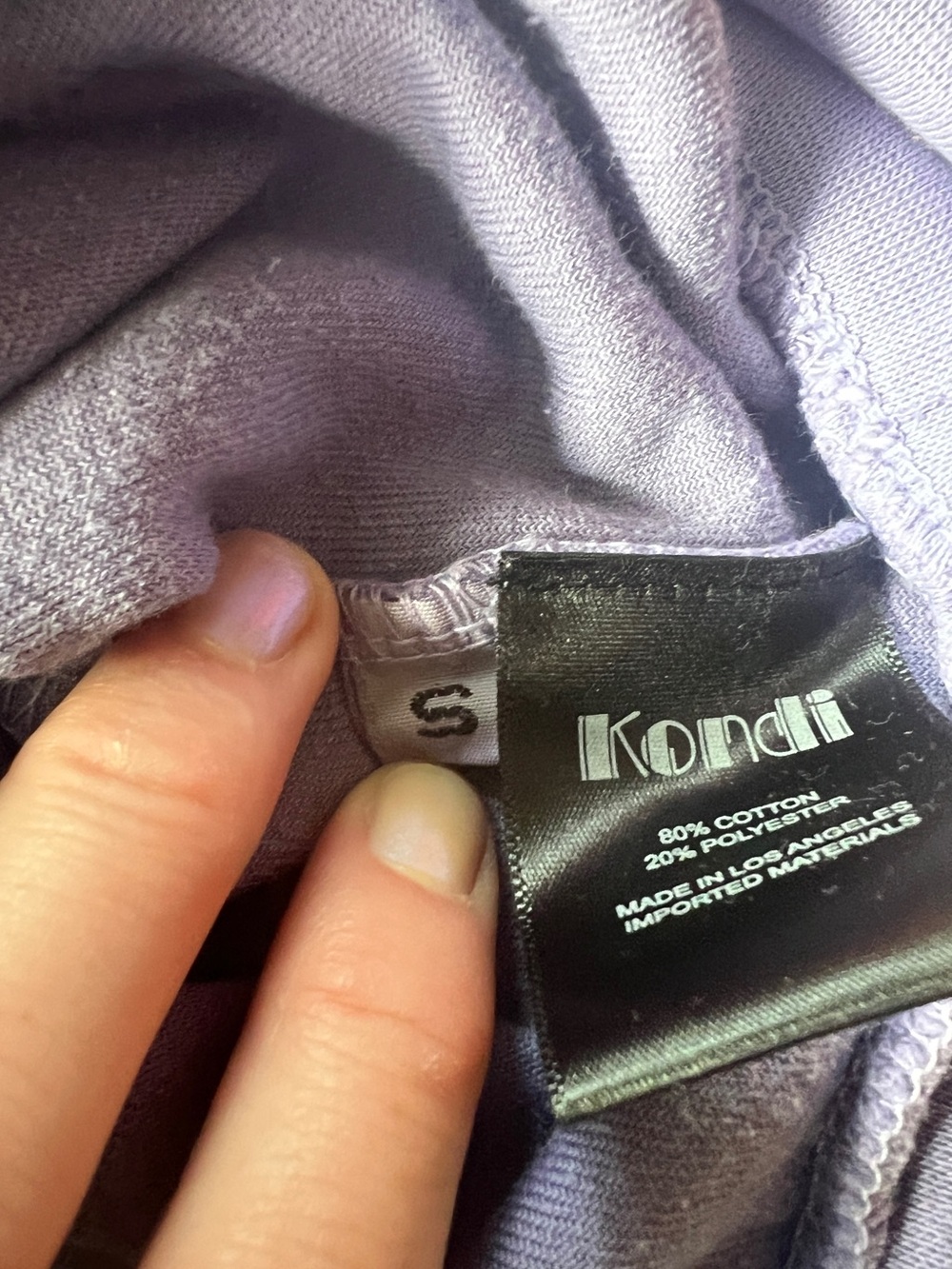 Suzie Kondi Lavender Velour Sweatshirt - Picture 6 of 6